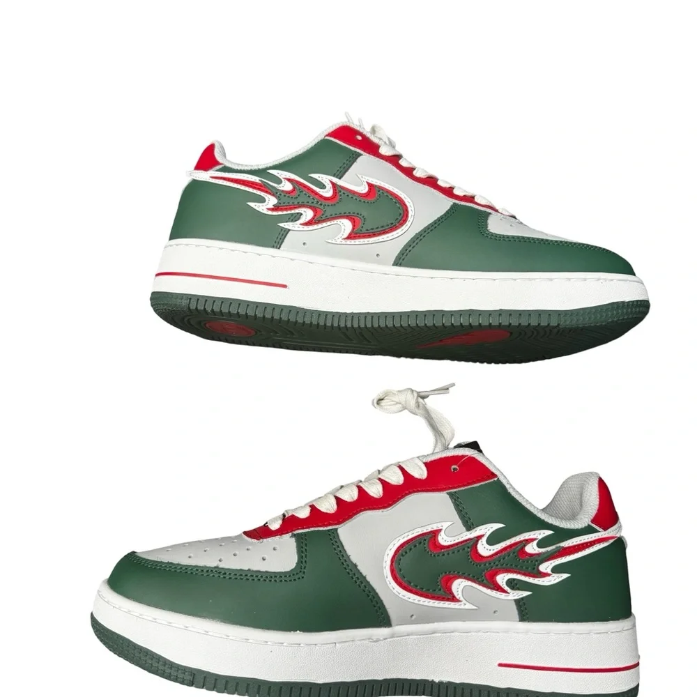 NAF AF1 Christmas Edition Sneakers Mens 8 Holiday Limited BNIB Rare Streetwear!!